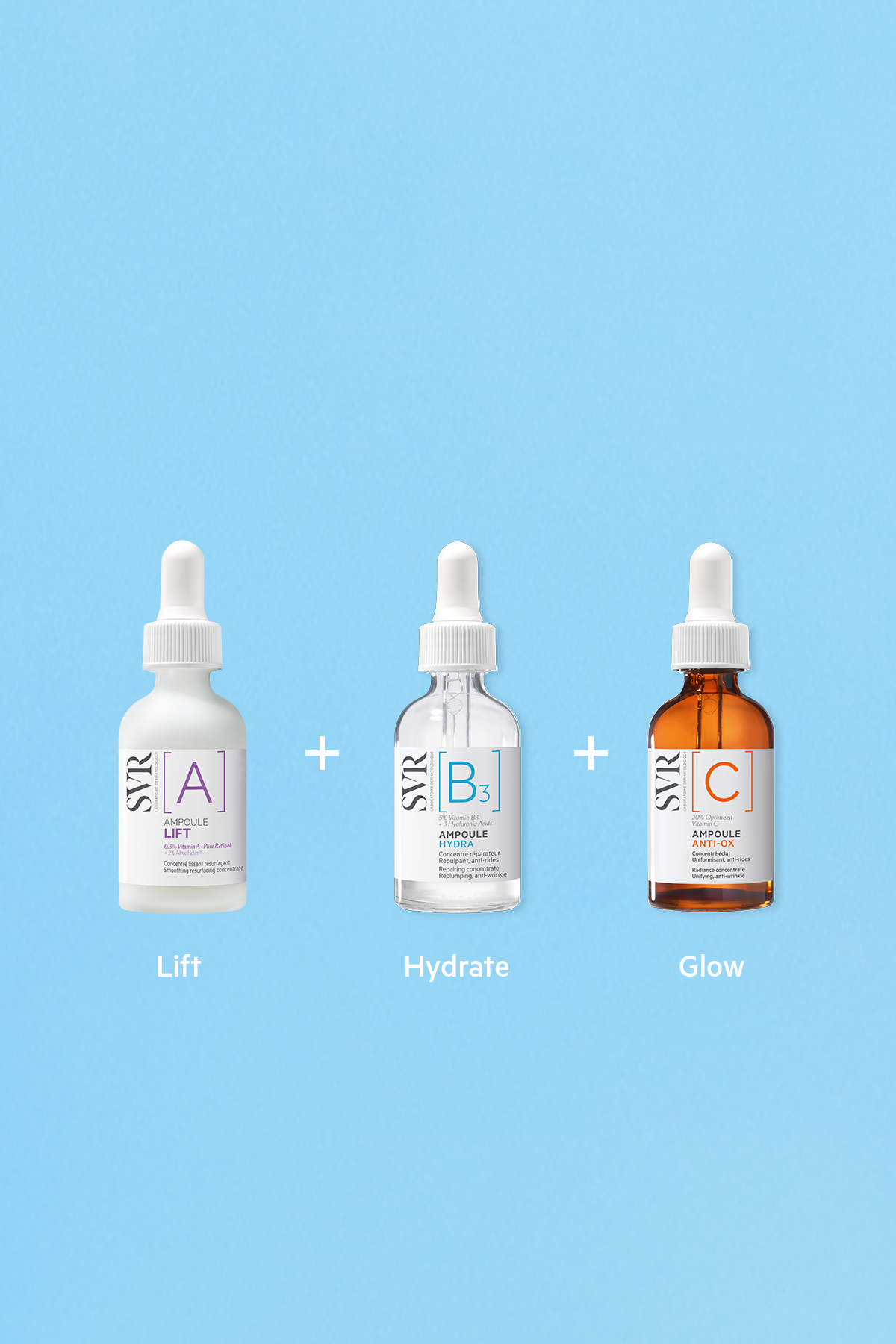 Lift, Hydrate & Glow Serum Trio